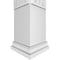 Ekena Millwork Craftsman Classic Square Non-Tapered Riviera Fretwork Column w/ Prairie Capital & Prairie Base CC0810ENRIVPRPR - alternate 3
